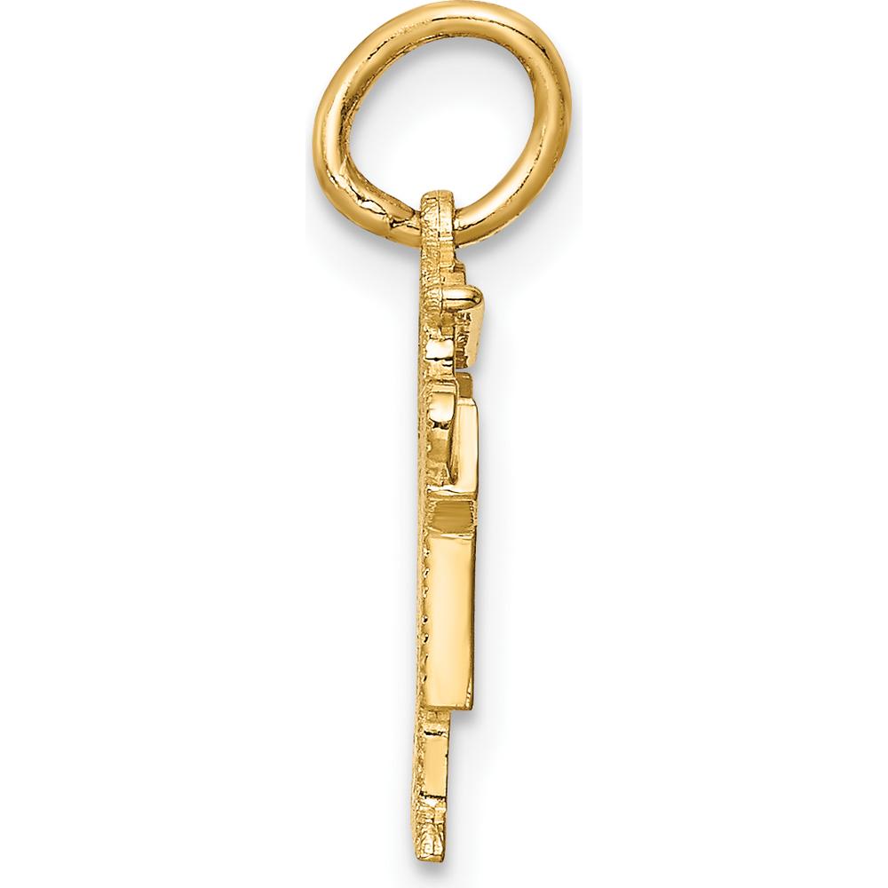 14K Yellow Gold Mini Boy Love Charm - 18mm Length by Oro Pregiato