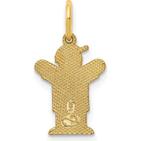 14K Yellow Gold Mini Boy Love Charm - 18mm Length by Oro Pregiato
