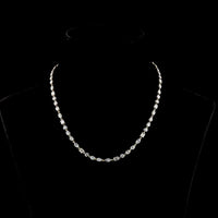 14K Yellow Gold Mixed Shape Lab Diamond Station Necklace featuring Emerald, Marquise, Oval, and Pear Cuts in Bezel and Prong Settings - 10.33 Total Carat Weight - Covaloro Fine Jewelry