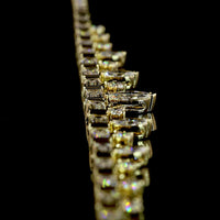 14K Yellow Gold Mixed Shape Special Necklace with Baguette and Marquise Lab-Grown Diamonds - 6.69 Total Carat Weight - Covaloro Fine Jewelry