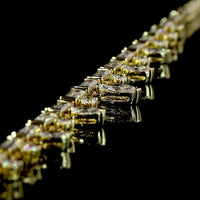 14K Yellow Gold Mixed Shape Special Necklace with Baguette and Marquise Lab-Grown Diamonds - 6.69 Total Carat Weight - Covaloro Fine Jewelry
