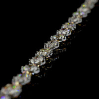 14K Yellow Gold Mixed Shape Station Bracelet with Emerald, Marquise, Oval & Brilliant Lab Diamonds - 5.50 Carats Total Diamond Weight - Covaloro Fine Jewelry