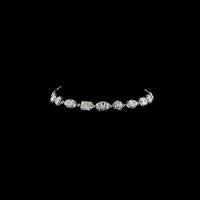 14K Yellow Gold Mixed Shape Station Bracelet with Lab Grown Oval, Emerald, Marquise & Round Diamonds - 10.11 Carat Total Diamond Weight - Covaloro Fine Jewelry
