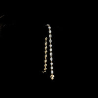 14K Yellow Gold Mixed Shape Station Bracelet with Marquise, Emerald, Oval, and Brilliant Cut Lab Diamonds - 5.10 Carats Total Diamond Weight - Covaloro Fine Jewelry