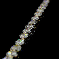 14K Yellow Gold Mixed Shape Station Necklace with Emerald, Marquise, Oval, and Pear Lab Diamonds in East-West Prong and Bezel Settings with Black Rhodium Accents - 11.27 Carats Total Diamond Weight - Covaloro Fine Jewelry