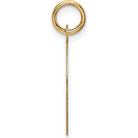 14K Yellow Gold Mizpah Coin 2-Piece Round Charm with Engraved Heart Design by Oro Pregiato