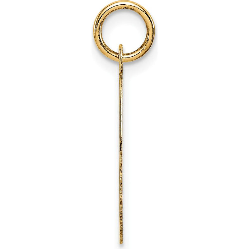 14K Yellow Gold Mizpah Coin 2-Piece Round Charm with Engraved Heart Design by Oro Pregiato