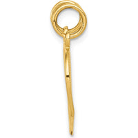 14K Yellow Gold MOM-Daughter 2-Piece Break-apart Heart Pendant by Oro Pregiato