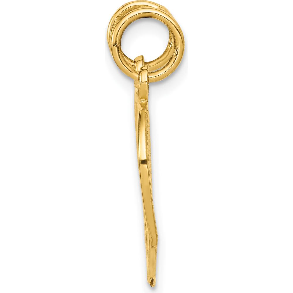 14K Yellow Gold MOM-Daughter 2-Piece Break-apart Heart Pendant by Oro Pregiato