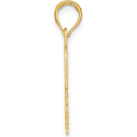 14K Yellow Gold "Mommy's Girl" Heart Charm Pendant - 17.6mm x 17.4mm by Oro Pregiato