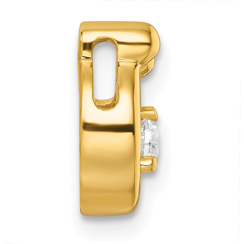 14K Yellow Gold Mother and Child Pendant with 3 Birthstones and Diamond Center by Oro Pregiato