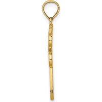 14K Yellow Gold Multi-Color Enamel Dragonfly Charm Pendant - Vibrant Nature-Inspired Design by Oro Pregiato