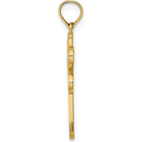 14K Yellow Gold Multi-Color Enamel Dragonfly Pendant Charm by Oro Pregiato