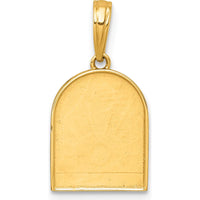 14K Yellow Gold Multi-Color Enamel Sunset and Moon Charm Pendant by Oro Pregiato