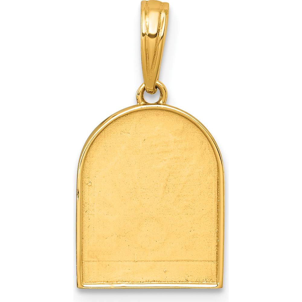 14K Yellow Gold Multi-Color Enamel Sunset and Moon Charm Pendant by Oro Pregiato