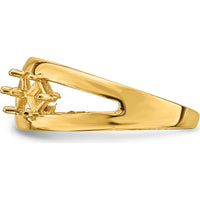 14K Yellow Gold Multicolor Princess-Cut Gemstone Ring for Women by Oro Pregiato