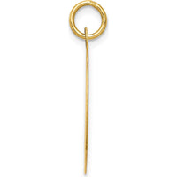 14K Yellow Gold "My Confirmation" Round Pendant with Engraved Dove Motif by Oro Pregiato