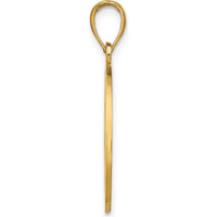 14K Yellow Gold Naples Dolphins Pendant - Symbolic Coastal Charm by Oro Pregiato