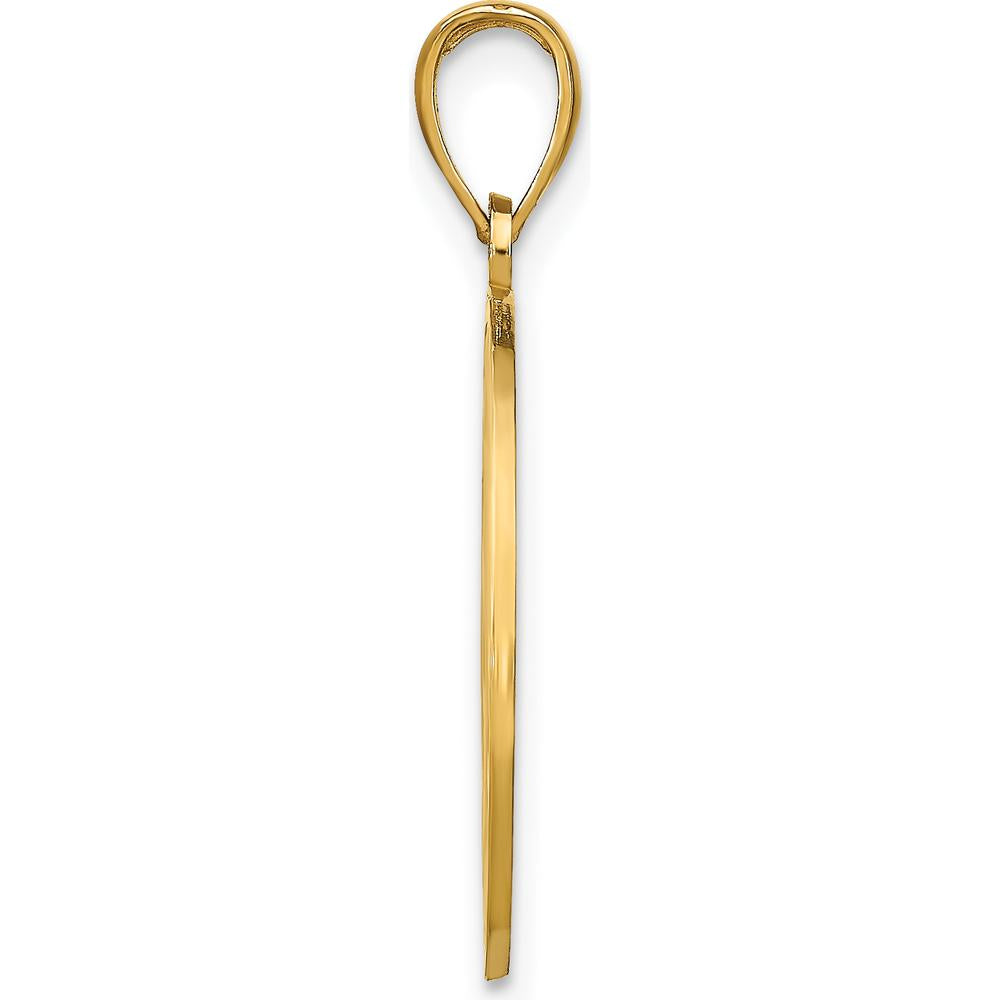 14K Yellow Gold Naples Dolphins Pendant - Symbolic Coastal Charm by Oro Pregiato
