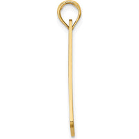 14K Yellow Gold New Jersey Long Beach Island License Plate Pendant Charm by Oro Pregiato