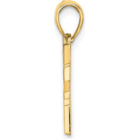 14K Yellow Gold New York Skyline Taxi Pendant - 16.8mm Length by Oro Pregiato