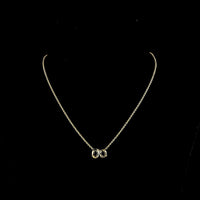 14K Yellow Gold North-South Pendant with 1.58 Carats Cushion Brilliant and 1.53 Carats Oval Cut Lab Diamonds - D VS1 GIA Certified - 3.11 Carat Total Weight - Covaloro Fine Jewelry