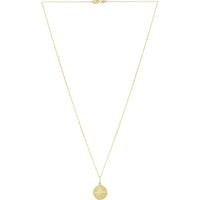 14K Yellow Gold North Star Talisman Pendant Necklace with Polished Finish on 18" Chain by Orozza Fine Jewelry