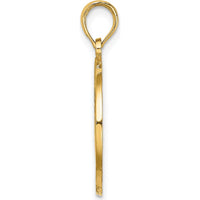 14K Yellow Gold Ocean City Crab Charm Pendant - 19.1mm by Oro Pregiato