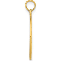 14K Yellow Gold Ocean City Dolphins Pendant with Polished Finish by Oro Pregiato