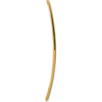 14K Yellow Gold Off-Center Red Epoxy Enameled Medical ID Plate - 36.5mm x 9mm by Oro Pregiato