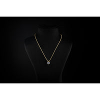 14K Yellow Gold Old European Cut Solitaire Pendant with 1.54 Carat Lab Grown Diamond, D VVS2 Clarity - Covaloro Fine Jewelry