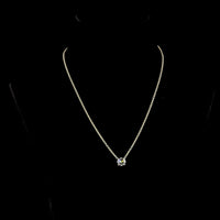 14K Yellow Gold Old European Cut Solitaire Pendant with 2.19 Carat Lab Diamond (E-F Color, VS1 Clarity) - GIA Certified - Covaloro Fine Jewelry