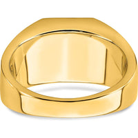 14K Yellow Gold Onyx and Diamond Eagle Ring with Round Diamond Accents by 0