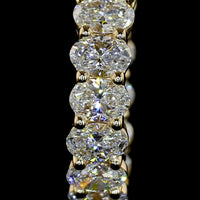 14K Yellow Gold Oval Cut Lab Diamond Huggie Earrings - 1.55 Carats Total Diamond Weight, E-F Color, VS1 Clarity - Covaloro Fine Jewelry