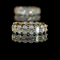 14K Yellow Gold Oval Cut Lab Diamond Huggie Earrings - 1.55 Carats Total Diamond Weight, E-F Color, VS1 Clarity - Covaloro Fine Jewelry