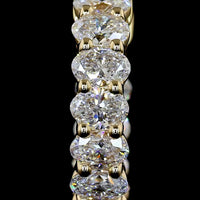 14K Yellow Gold Oval Cut Lab Diamond Huggie Earrings - 1.56 Carat Total Weight, E-F Color VS1 Clarity, 22 Stones Total - Covaloro Fine Jewelry