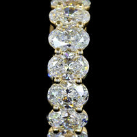 14K Yellow Gold Oval Cut Lab Diamond Huggie Earrings - 1.92 Carat Total Weight (E-F Color, VS Clarity) - Covaloro Fine Jewelry