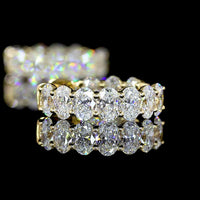 14K Yellow Gold Oval Cut Lab Diamond Huggie Earrings - 2.00 Carat Total Weight, E-F VS Clarity, Prong Set - Covaloro Fine Jewelry