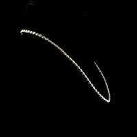 14K Yellow Gold Oval Cut Lab Diamond Tennis Necklace with East-West Bezel Settings - 21.19 Carat Total Weight, 59 Stones - Covaloro Fine Jewelry