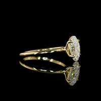 14K Yellow Gold Oval Cut Solitaire Ring with 1.81 Carat Lab Grown Diamond - E VVS2 IGI Certified - Covaloro Fine Jewelry