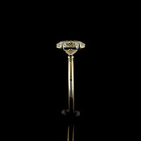 14K Yellow Gold Oval Cut Solitaire Ring with 1.81 Carat Lab Grown Diamond - E VVS2 IGI Certified - Covaloro Fine Jewelry