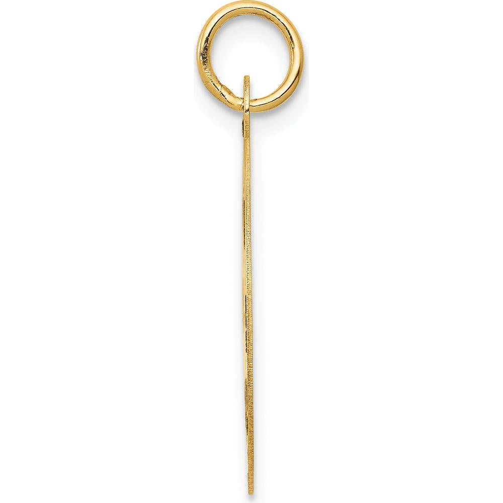 14K Yellow Gold Paramedic Medical Pendant with Caduceus Symbol - Polished Finish by Oro Pregiato