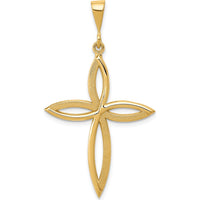 14K Yellow Gold Passion Cross Pendant - Elegant Religious Jewelry by Oro Pregiato