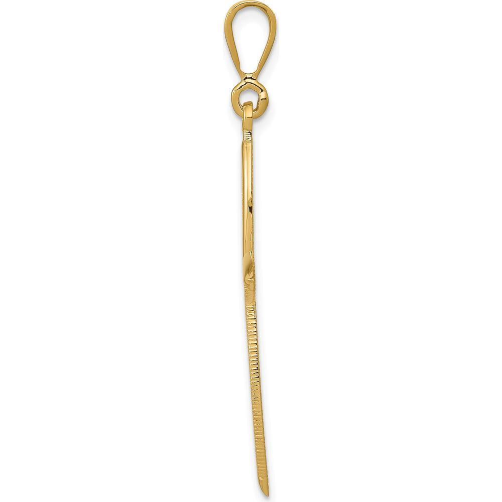 14K Yellow Gold Passion Cross Pendant - Elegant Religious Jewelry by Oro Pregiato