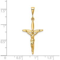 14K Yellow Gold Passion Crucifix Pendant - 41mm Length, 18mm Width by Oro Pregiato