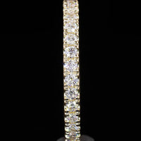 14K Yellow Gold Pave Eternity Band with 33 Round Lab-Grown Diamonds - 0.61 Carats Total Diamond Weight - Covaloro Fine Jewelry