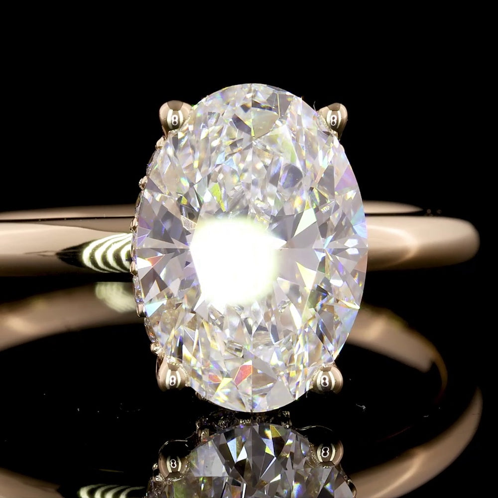 14K Yellow Gold Pave Eternity Band with 33 Round Lab-Grown Diamonds - 0.61 Carats Total Diamond Weight - Covaloro Fine Jewelry