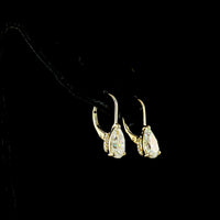14K Yellow Gold Pear Drop Earrings with Lab-Grown E-F VVS2 Diamonds - 3.10 Carat Total Weight - Covaloro Fine Jewelry