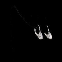 14K Yellow Gold Pear Shape Hanging Drop Earrings with Lab-Grown Diamonds - 4.20 Total Carat Weight (2.06 Carat Center Stones) - Covaloro Fine Jewelry
