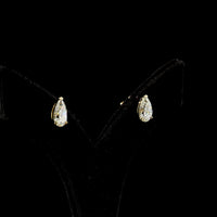14K Yellow Gold Pear Shape Lab Diamond Stud Earrings - 2.47 Carats Total Diamond Weight (GIA Certified) - Covaloro Fine Jewelry